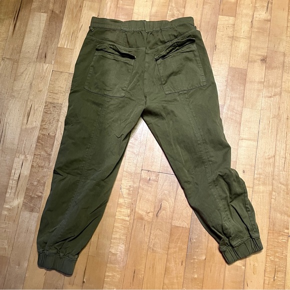 SERRA Khaki Pants Ankle OLIVE OIL Wash Fatigue Camo Parachute Trouser Utility M - Picture 4 of 11